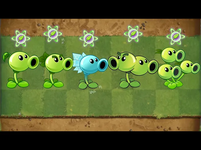 plants vs zombies epic | peashooter and snow pea max lvl pvz